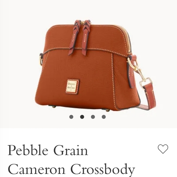 DOONEY & BOURKE PEBBLE GRAIN CAMERON CROSSBODY BAG WITH DUST COVER: CARAMEL NWT - Picture 2 of 13